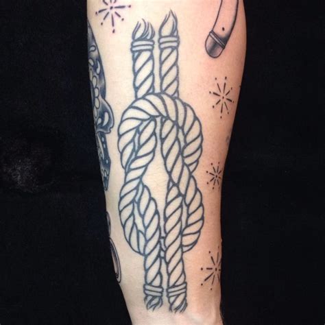 rope knot tattoo|square knot tattoo meaning.